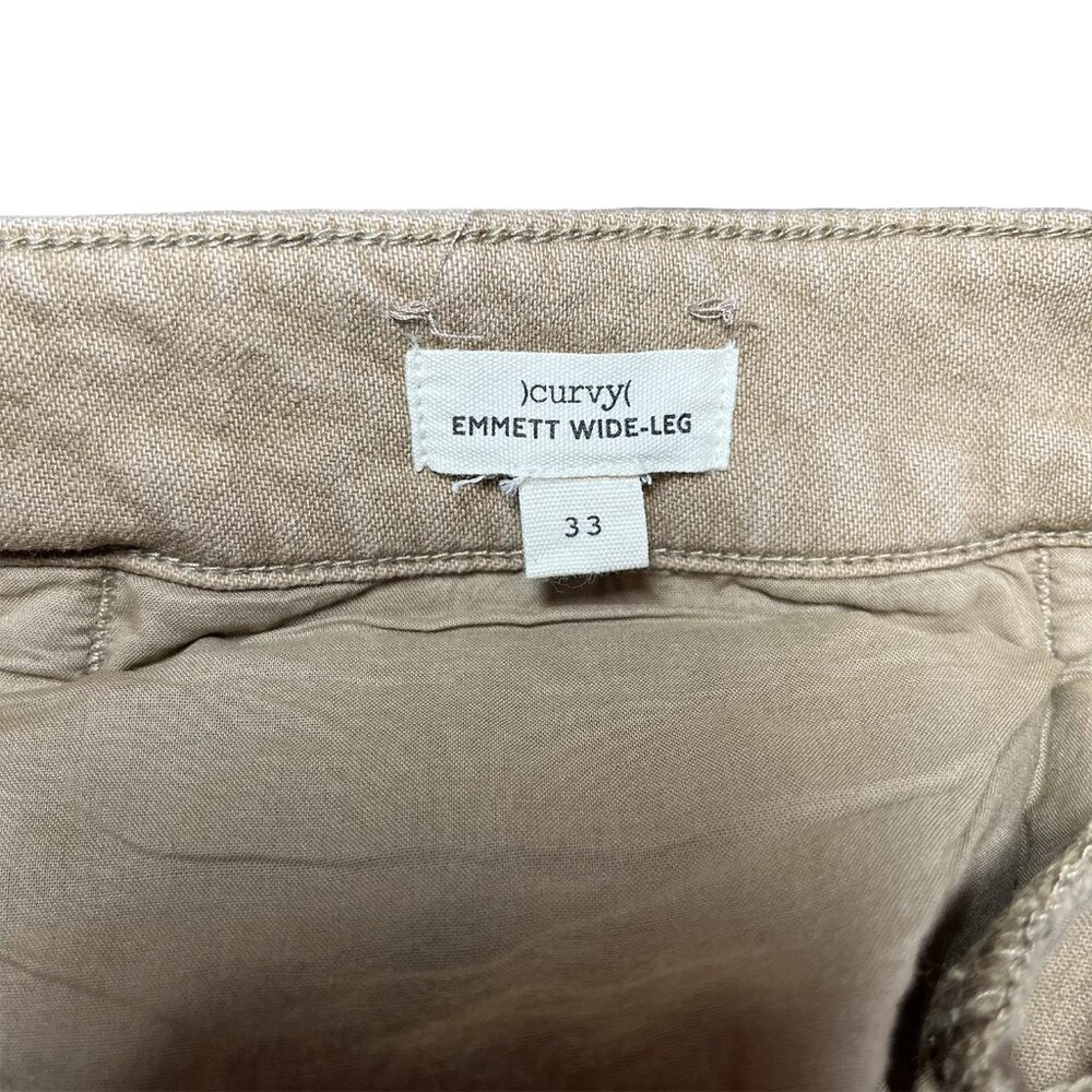 Madewell Women's Emmett Wide-Leg Crop Pant: Welt Pocket Edition Drill Khaki 33 - Picture 11 of 11